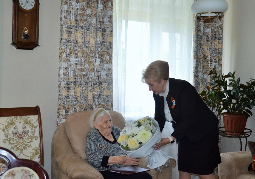 Ветеран ВОв Татьяна Сергеевна Хрущ отметила свой вековой юбилей